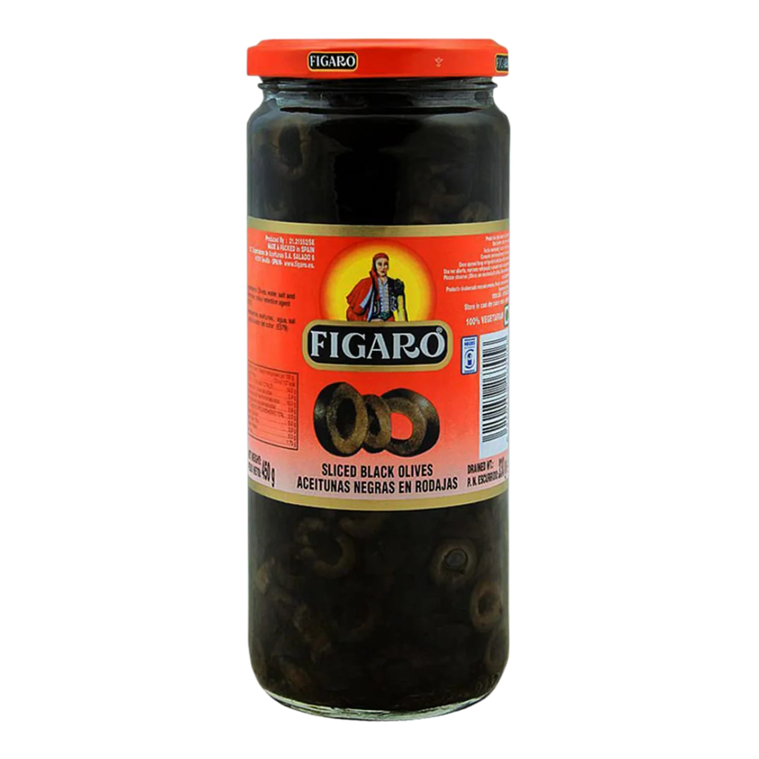 Figaro Sliced Black Olives 450 G