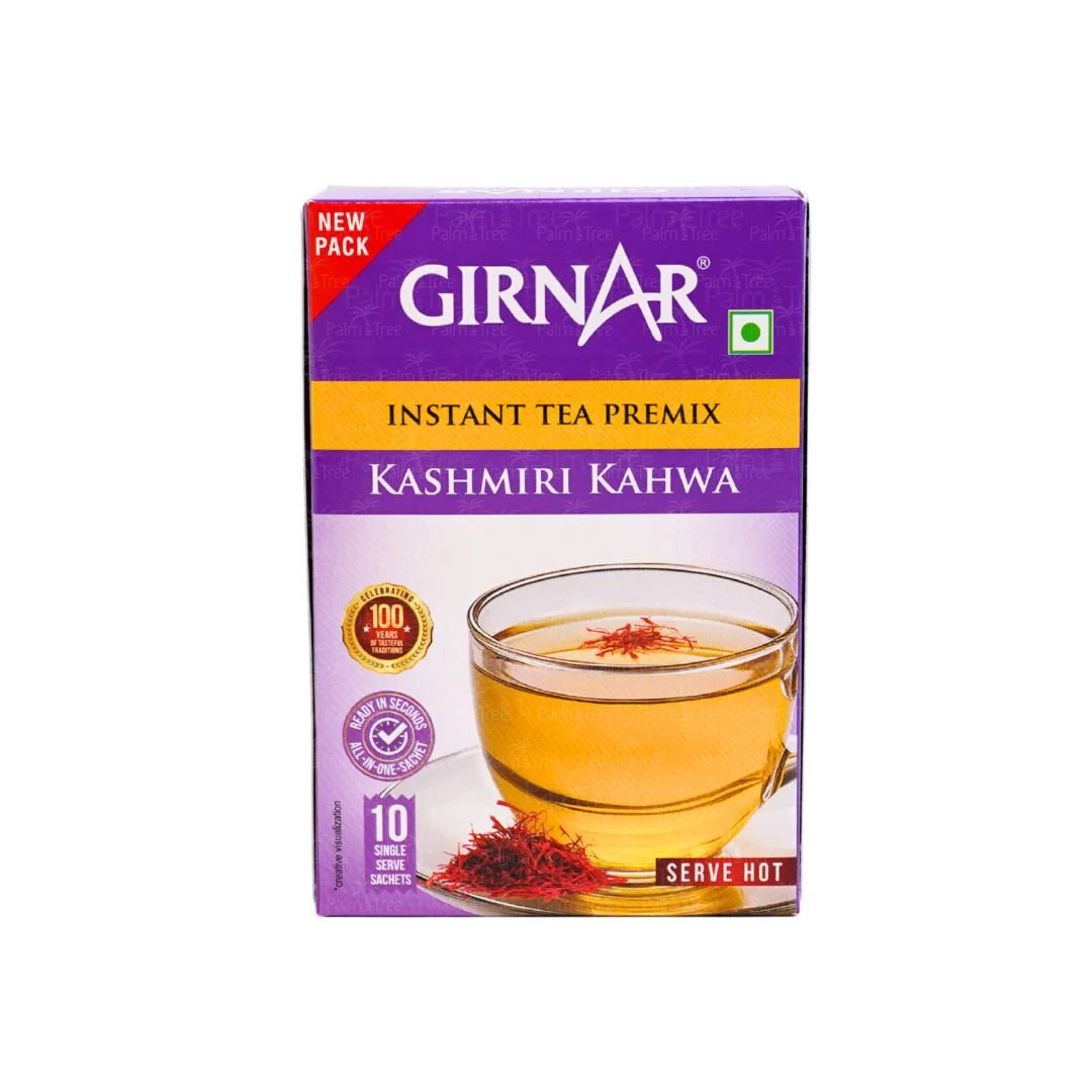 Girnar Kashmiri Kahwa Instant Tea Premix 10 Sachets | Saffron Kahwa Tea
