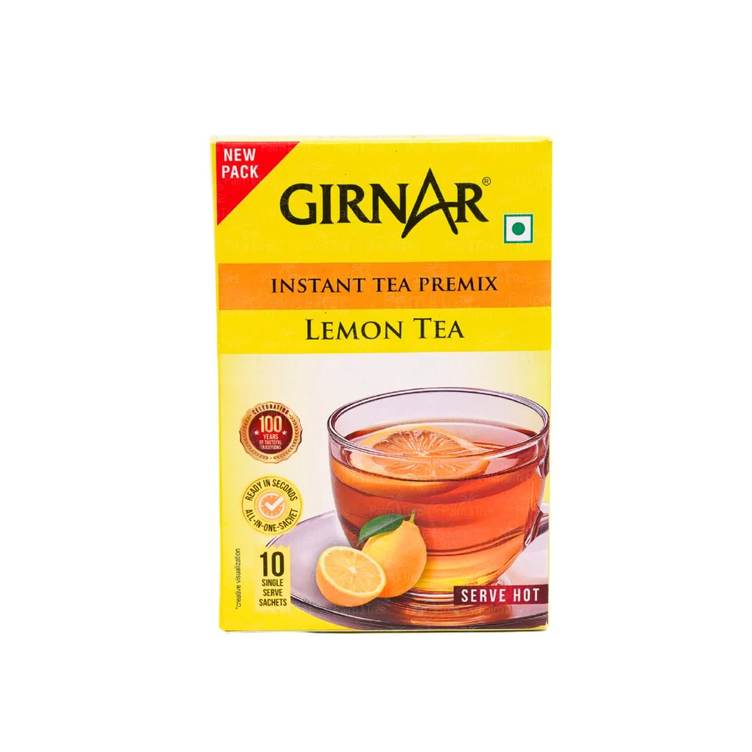 Girnar Lemon Tea Instant Tea Premix 10 Sachets | Lemon Flavoured Tea