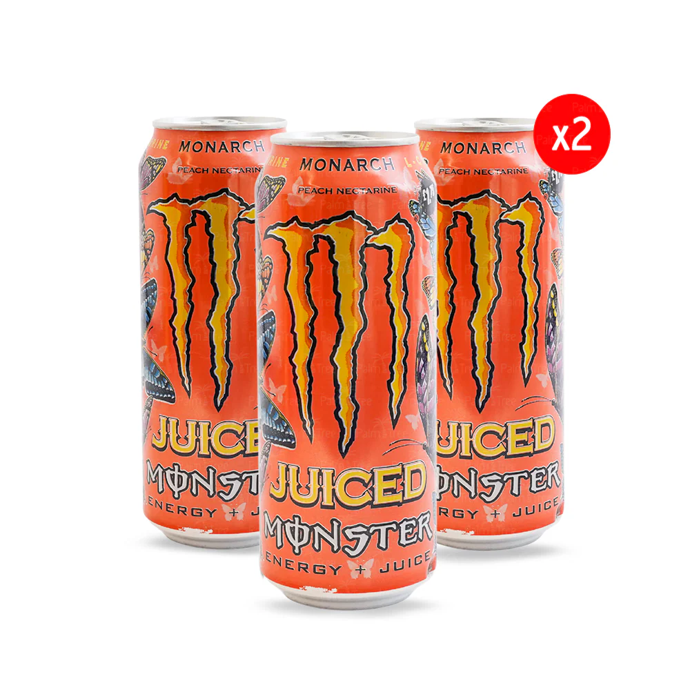 Monster Energy Juiced Monarch Peach Nectarine – 500ml - Image 2