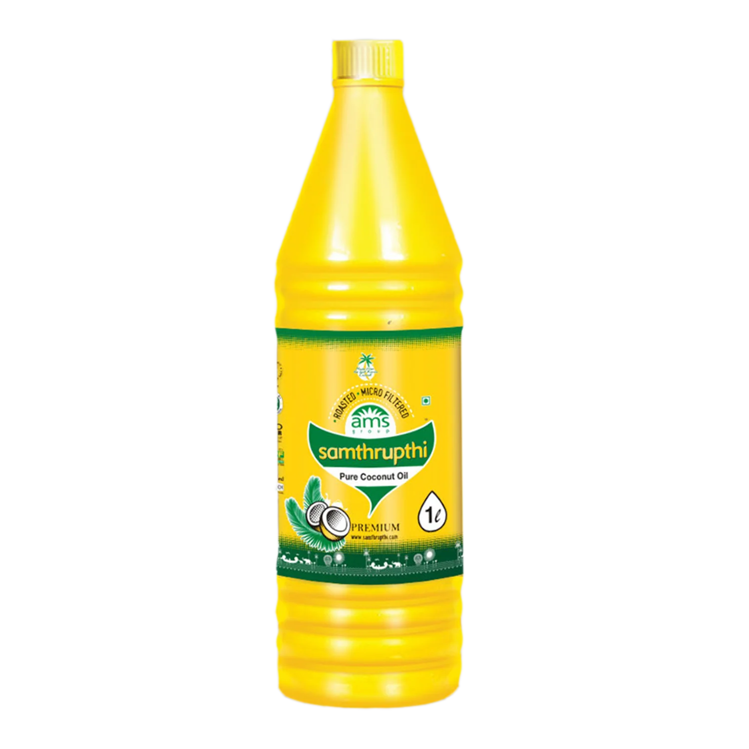 Samthrupthi Pure Coconut Oil Yellow 1000 ML